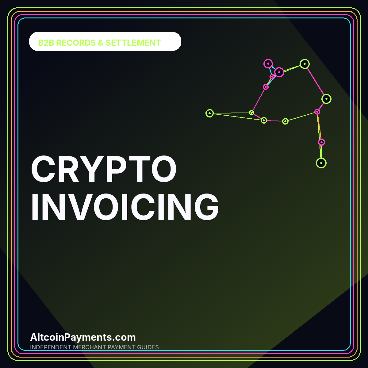 Crypto Invoicing editorial card